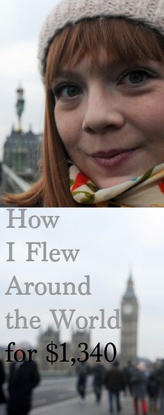 a girl with red hair wearing a hat and scarf in front of the big ben clock tower