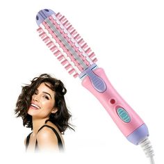 Curling Iron Heated Round Brush Antiscald Mini Curling Brush For Short Hair Electric Wand Curling Iron Ceramic Hair Tools For Styling Features: 1-Step Hair Styler With a powerful combination of a round brush and a hair dryer tool, this can effectively dry and style your hair at once, giving you a voluminous and frizz-free shining in one single step. Multifunctional Hair Styling Brush Straighten, dry, curls, style, smooths and add a dramatic volume and shining to your hair and get long lasting cu Mini Curling Iron, Beach Waves Curling Iron, Heated Round Brush, Curlers For Short Hair, Wand Curling Iron, Waves With Curling Iron, Automatic Hair Curler, Wand Hairstyles, Curling Brush