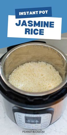 instant pot jasmine rice in an instant pressure cooker