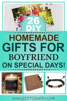 the 25 homemade gifts for boyfriend on special days