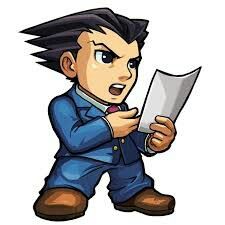 a cartoon character holding a piece of paper and looking at it with an angry look on his face