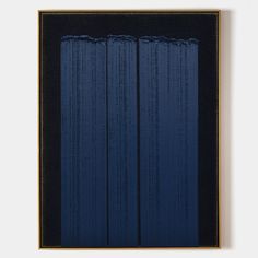 Wabi-sabi Black Blue Acrylic Painting Blue Minimalist Painting Blue 3D Textured Painting Modern Minimalist Art Minimalist Artist, Blue Minimalist, Custom Frames, Modern Art Decor, Abstract Minimalist, Paintings On Canvas, Minimalist Painting, Linen Canvas, Black On Black