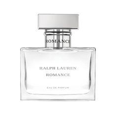 Ralph Lauren Romance Eau de Parfum is a fresh and floral women's fragrance inspired by those who believe in romance. This timeless essence of Romance begins with a luminous blend of mandarin, bright pink peppercorn and green crushed violet leaves. The romantic heart of the fragrance blooms with the pureness and luxury of its Rose Damascena signature wrapped in a delicate veil of jasmine absolute and petals of marigold and geranium. Ending with an irresistible pairing of sensual, pure musk and ve Ralph Lauren Perfume, Ralph Lauren Romance, Rose Damascena, Ralph Lauren Fragrance, Feminine Perfume, Purple Bottle, Feminine Fragrance, Pink Bottle, Signature Fragrance