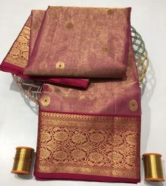 1.this is beautiful pure royal rajwari  nakshi tissue chanderi silk sari with meenakari butti with running blouse piece 2.this sari is 5.5 mt length  3.this is a very elegant looking saei for all occasions like weddings and other formal events  4.fall n pico is complimentary  5.blouse can be made as per the requirements of the clients with proper measurements.stiching charges will be extra  6.plz check the availability of the sari before placing the order Traditional Gold Paithani Silk Pre-draped Saree, Designer Handloom Pre-draped Saree For Festivals, Festival Paithani Silk Pre-draped Saree With Cutdana, Traditional Tussar Silk Pre-draped Saree, Designer Paithani Silk Pre-draped Saree For Festivals, Festival Paithani Silk Pre-draped Saree With Zari Work, Gold Pre-draped Paithani Silk Saree For Festivals, Diwali Chanderi Pre-draped Saree With Motifs, Designer Handloom Paithani Silk Pre-draped Saree