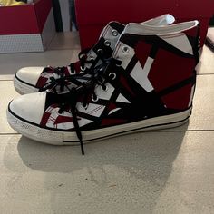 Good Condition Discontinued Eddie Van Halen Sneakers. Size 10.5 Van Halen 5150, Men's Converse, Converse Red, Eddie Van Halen, Red Sneakers, Van Halen, Converse Shoes, Athletic Shoes, Men's Shoes