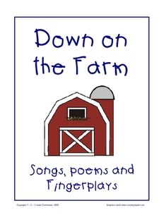 a red barn with the words down on the farm