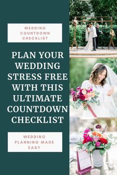 Planning your wedding and have no idea where to start? We've got you covered with an ultimate wedding planning countdown checklist to keep you on track and answer all your wedding planning questions. Grab the guide + watch the stress float away with this guide! Wedding Countdown Checklist, Wedding Budget Ideas, Wedding Countdown, Wedding Planning Checklist, Wedding Checklist, Ideal Wedding, Wedding Event Planning