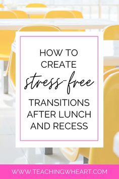 The transition after lunch and recess is the hardest part of the day. But it doesn’t have to be! Creating after lunch and recess routines can help calm and refocus your students for the end of the day. Click the image to read exactly how to establish these classroom routines right now! Classroom Routines