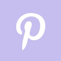 the letter p is shown in white on a light purple background, and it appears to be made up of letters