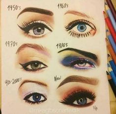 Maquillage Pin Up, 70s Eye Makeup, Fairy Eye Makeup, 50s Makeup, Golden Eye Makeup, 60s Makeup, 70s Makeup, 80s Makeup, Gold Eye Makeup