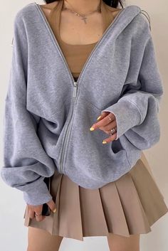 Item Type: TopsMaterial: 68% Cotton. 32% PolyesterPattern: PlainNeckline: Round NeckSleeve Length: Long SleeveColor: Light Gray. Dark GraySize: S.M.L Size (CM): Length Bust Shoulder Sleeve S 69 130 66 58 M 71 134 68 60 L 73 138 70 62 Cotton V-neck Sweatshirt For Spring, Spring Cotton V-neck Sweatshirt, Trendy Gray Sweatshirt With Pockets, Hoodie With Pockets For Spring, Spring Hoodie Top With Pockets, Trendy Sweatshirt With Pockets, Casual V-neck Hoodie For Fall, Rhinestone Dress, Dress Satin