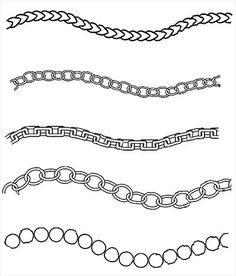 a set of different types of chains