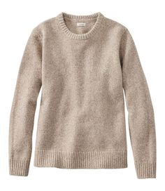 Generations of customers have turned to our authentic ragg wool sweaters for exceptional warmth, classic good looks and an incredible price. Our comfortable crewneck is expertly knit from exceptionally soft, premium lambswool. Slightly Fitted: Softly shapes the body. Falls at hip. 100% lambswool. In a midweight knit specially chosen for substantial winter warmth without bulkiness. Handwash and dry flat, or dry clean. Ribbed trim. Imported. Fit: Slightly Fitted | Women's Classic Ragg Wool Sweater Crewneck Sweaters, Kids Outerwear, Style Cardigan, Women's Sweaters, Sweater Making, Shop Mens Clothing, Ll Bean, Wool Sweater, L L Bean