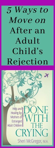 the book cover for 5 ways to move on after an adult's reflection