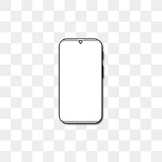 a white cell phone with a blank screen