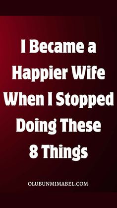 Marriage is a place of so much learning, and I’ve had a share of my lessons, and I’m still learning. And one of the things I’ve learned is that to be a happy wife, there are some things I need to stop doing, and I’m gonna share them with you. How To Stop Being A Nagging Wife, Nagging Wife, Steel Decor, Resolve Conflict, Feeling Unimportant, How To Communicate Better, Communicate Better, Trying To Be Happy, Stop Expecting