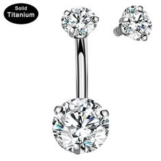 Cheap Cubic Zirconia Belly Rings As Gift, Silver Stainless Steel Belly Ring, Silver Stainless Steel Round Belly Ring, White Gold Belly Rings For Gift, Round White Gold Belly Rings For Gift, White Gold Round Belly Rings For Gift, White Gold Round Belly Rings As Gift, Titanium Belly Button Rings, Ring Day