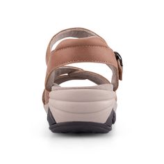 Upgrade your summer wardrobe with Sasha, our must-have wedge sandal. Crafted from high-quality leather with intricate stitching, it offers ultimate comfort and support with a padded adjustable strap and a supportive footbed. Available in 3 versatile colors. Step into style and ease with Sasha. Leather Wedge Heel Sport Sandals For Beach, Comfortable Wedge Heel Sandals With Removable Insole, Adjustable Leather Wedge Sandals With Cushioned Footbed, Comfortable Leather Wedge Sandals With Buckle, Comfortable Leather Wedge Sandals With Buckle Closure, Leather Closed Toe Wedge Sandals With Adjustable Strap, Adjustable Leather Wedge Sandals, Black Wedge Sandals, Leather Wedge Sandals