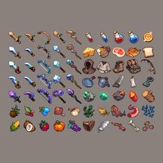 a bunch of different items that are in the game