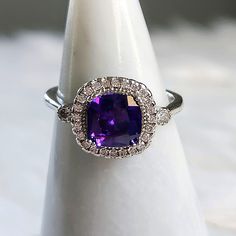 Ryze Royal Purple Cubic Zirconia .925 Sterling Silver Ring Main Stone: Royal Purple Cz Accent Stone: White Frost Cz New With Tags! Size: 10 Msrp: $238 Classic Amethyst Ring With Accent Stones In Cubic Zirconia, Classic Amethyst Ring With Cubic Zirconia Accent Stones, Classic Amethyst Ring With Accent Stones, Elegant White Gold Amethyst Ring With Cubic Zirconia, Dazzling Sterling Silver Crystal Ring In White Gold, Classic Cubic Zirconia Amethyst Ring For Gift, Classic Amethyst Cubic Zirconia Promise Ring, Dazzling White Gold Crystal Ring In Sterling Silver, Classic Amethyst Ring With Cubic Zirconia For Gift