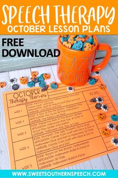 Halloween Speech Therapy Activities, Speech Therapy Themes, October Themes, Speech Lessons, October Lessons, Books And Activities, Slp Materials, Preschool Speech Therapy