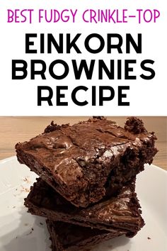 the best fudgey crinkle - top brownies recipe is in this post