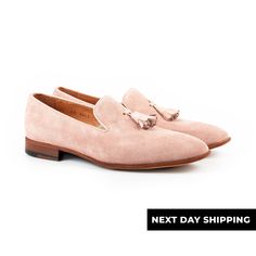 - Estimated Delivery Time depends on inventory availability. - In-stock orders are usually delivered within 1-4 business days. - For out-of-stock orders, it usually takes 4 - 6 weeks to be produced and delivered. Please check product descriptions for details. - Please note that orders do not ship on Saturdays and Sundays. HEKLA Model: Tassel Loafer Upper Material: Suede Leather Outsole Material: Microlight Construction Method: Blake-Stitched For further information please contact us. Traditional Bedroom Furniture, Pink Dress Shoes, Pink Model, Mens Loafers, Tassel Loafers, Shoe Gifts, Clean Shoes, Leather Tassel, 8 Weeks