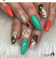 Nails Coral, Coral Nails, Nail Candy, Best Nail Art Designs, Give Me Strength, Inspired By, Summer Nature, Rainbow Nails