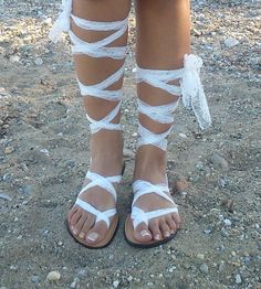 wedding sandals white wedding sandals beach by GreekSandalShop White Ankle Wrap Sandals For Festivals, White Adjustable Lace-up Sandals, White Lace-up Sandals For Beach, White Strappy Wedding Sandals, White Ankle Tie Lace-up Sandals For Summer, Summer Wedding Strappy Sandals, Lace-up Sandals For Summer Wedding, Summer Lace-up Sandals For Wedding, Summer Wedding Lace-up Sandals