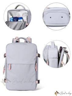 Bird in Bag - Professional Lightweight Portable Backpack for Grades 8-12 and College Students, Perfect for Outdoors, Travel, and Back-to- Multifunctional Standard Backpack For School, Versatile Rectangular School Luggage, Multifunctional School Backpack Luggage, Multifunctional Gray Backpack For School, Functional Rectangular Travel Bag For Back To School, Back To School Functional Rectangular Travel Bag, Minimalist Backpack, Mauve Purple, Professional Bag