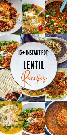 15 Best Instant Pot Lentil Recipes Lentil One Pot Recipes, Brown Lentils Instant Pot, High Fiber Instant Pot Recipes, Lentil Bean Recipes, Instant Pot Lentil Recipes, Instapot Vegetarian Recipes, Instant Pot Lentils, Lentils Instant Pot