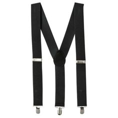 Keep up your old-school style in our Black Suspenders! These Y-back suspenders have black straps and metal clips to attach to your pants. They're adjustable too making them the right fit for both kids and adults alike. Black Suspenders product details:  100% polyester Y-back design Adjustable fit Attached clips One size fits most Black Belts And Suspenders With Adjustable Straps, Classic Black Belts And Suspenders With Adjustable Strap, Classic Black Belt With Adjustable Strap, Mime Costume, Navy Suit Wedding, Ateez Concert, Red Suspenders, Black Suspenders, Black Fedora