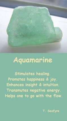 About Crystals, Reiki Meditation, Gemstones Crystals, Aquamarine Crystal