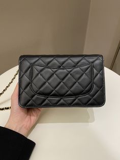 Chanel Classic Quilted Wallet on ChainBlack Lambskin GHWSize 18.5 x 12 x 3.5 cmChain drop 60 cmMicrochipDec 20239.9/10 New Unused w seal (imprints due to storage otherwise new unused with seal)Includes full set box, dust bag and receiptRTP 4800 sgdPrice now 3880 sgd 2930 usd CN6014-01 Formal Black Shoulder Bag With Card Slots, Classic Black Shoulder Bag With Card Slots, Formal Rectangular Wallet On Chain With Phone Bag, Formal Rectangular Wallet With Chain, Formal Rectangular Wallets With Chain, Designer Black Leather Wallet On Chain, Luxury Wallet On Chain With Card Slots, Luxury Formal Wallet On Chain With Mobile Phone Bag, Classic Black Shoulder Bag With Chain