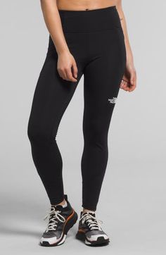 Made from the brand's FlashDry™ moisture-wicking fabric to keep you comfortable, these cozy leggings are fitted with large pockets to hold your essentials and a fitted design to seamlessly layer into your cold-weather hike or trail run look. 28" inseam Pull-on style Drop-in pockets; back waist zip pocket FlashDry™ moisture-wicking fabric stays cool and dry 73% recycled polyester, 27% elastane Machine wash, tumble dry Imported Functional Midweight Leggings For Outdoor Activities, Functional Leggings For Outdoor Activities, Outdoor Athleisure Activewear In Elastane, Functional Moisture-wicking Leggings For Outdoor Activities, Functional Compressive Leggings For Outdoor, Athleisure Tight Bottoms For Outdoor Activities, Compressive Functional Leggings For Outdoor, Tight Athleisure Bottoms For Outdoor Activities, Sporty Moisture-wicking Leggings For Outdoor Activities