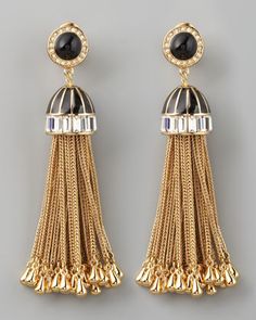 Costume Jewelry, Sparkly Things, Beaded Earrings, Tassel Drop Earrings, Jewelry Inspiration, Deco Jewelry, Rachel Zoe, Art Deco Jewelry, Tassel Earrings