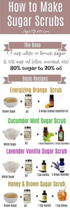 Sugar Scrub Homemade, Homemade Scrub, Sugar Scrub Recipe, Diy Kosmetik, Sugar Scrub Diy, Spa Water, Diy Scrub, Sugar Scrubs, Scrub Recipe