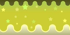 a green background with stars and waves