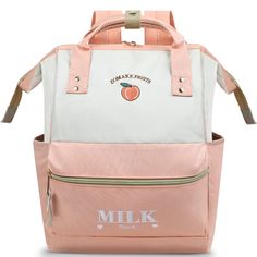 15.6 Inch Travel Laptop Backpack For Women Men - Anti Theft Water Resistant Bag Daypack - Computer Bag Business Work Cute Backpacks(Peach) Kawaii Laptop, Laptop Bagpack, Lightweight Travel Backpack, Cute Laptop, Waterproof Laptop Backpack, Travel Laptop Backpack, Anti Theft Backpack, Computer Backpack, Travel Daypack