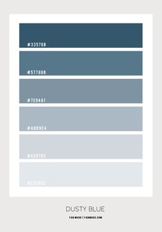 the color scheme for duck blue and sage is shown in shades from gray to green