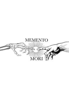 two hands touching each other with the words'mementoo moru'above them