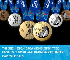 the olympic medals are all different colors and designs, but one is gold or silver