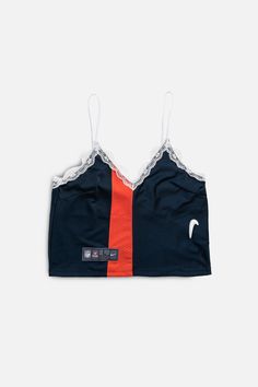 Rework Sports Lace Tank - L Clothing Rework, Axo Merch, Giselle Fashion, Reworked Bag, Rework Clothes, Artsy Clothes, Sequins Top Outfit, Reworked Sweatshirts, Reebok Aztrek