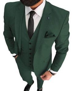 Blue Tuxedo Wedding, Dark Green Wedding, Suits Clothing, Groomsmen Suits, Prom Suits, Green Suit, Navy Blue Wedding, Tuxedo Wedding