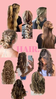 Cute Promotion Hairstyles, Cute Summer Hairstyles For Teens, Cute Summer Hairstyles, Hairstyle Examples, Hairstyles For Teens, Quick Natural Hair Styles, Beach Hairstyles For Long Hair, Cute Simple Hairstyles