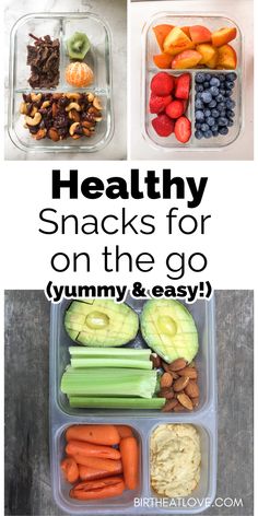 healthy snacks for kids on the go, yummy and easy to make with fresh fruits and vegetables