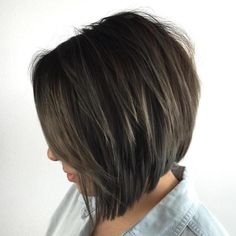 Layer Bob Haircut, A Line Bob Haircut, Inverted Long Bob, Κούρεμα Bob, Inverted Bob Haircuts, Inverted Bob Hairstyles, Brunette Bob, Layered Bob Short, Layered Bob Haircuts