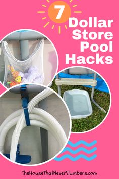 the 7 dollar store pool hacks are great for kids to use in their backyard