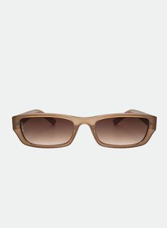 See the world through a stylish and quirky lens with Mabel from Otra. This pair features a transparent coffee frame and brown lenses, providing 100% UV protection. Plus, you'll receive a soft cream vegan case for convenient storage. Get ready to rock that playful look! General Info: Frame: Rectangular Color: Transparent Coffee Lens: Brown 100% UV Protection Comes with a Soft Cream Vegan Case Brown Square Frame Sunglasses For Everyday, Everyday Brown Square Frame Sunglasses, Everyday Brown Rectangular Sunglasses, Coffee Brown, See The World, Clothing Company, Uv Protection, Lenses, Coffee