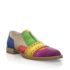 Slip-On Casual Shoes 35876 | Girotti Multicolor Leather Shoes With Round Toe And Leather Sole, Multicolor Leather Shoes With Round Toe, Multicolor Wingtip Oxfords With Brogue Detailing, Multicolor Leather Loafers With Flat Heel, Multicolor Brogue Oxfords With Round Toe, Multicolor Oxfords With Leather Sole, Multicolor Leather Wingtip Oxfords, Multicolor Leather Oxfords With Rubber Sole, Multicolor Leather Brogue Shoes With Round Toe